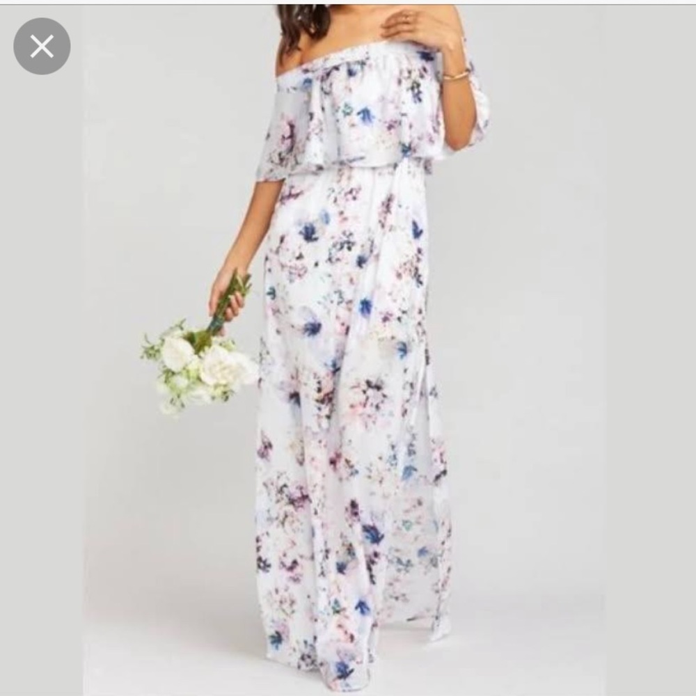 NWOT show me your mumu bouquet beauty off the shoulder dress